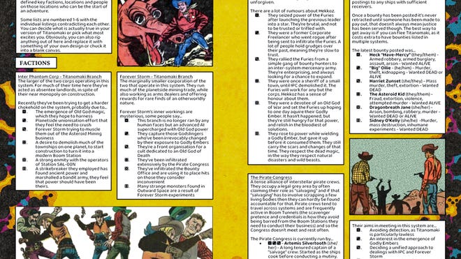 A page from Old Gods and Young Guns.