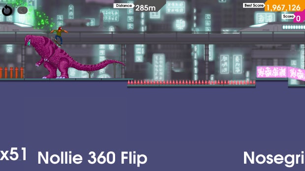 Skate Or Dinosaur: OlliOlli Grinding PC Next Week