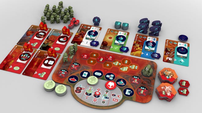 On Mars: Alien Invasion layout