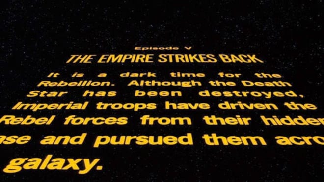 the empire strikes back -- opening crawl