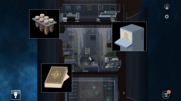 Exploring a laboratory in Opus: The Day We Found Earth