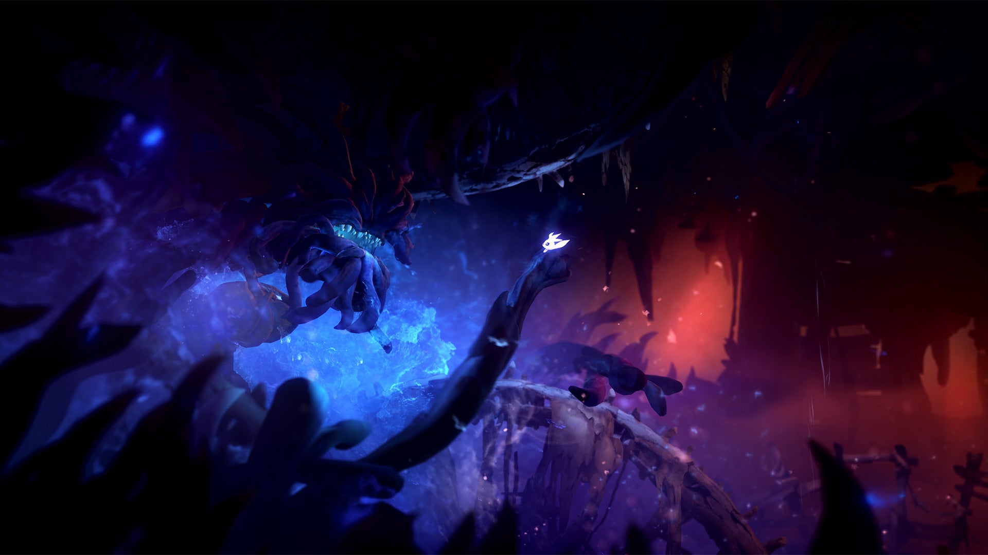 Ori And The Will Of The Wisps Wellspring chase: how to escape the tentacle monster