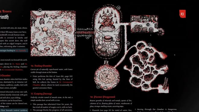 page spread from RPG Outcast Silver Raiders