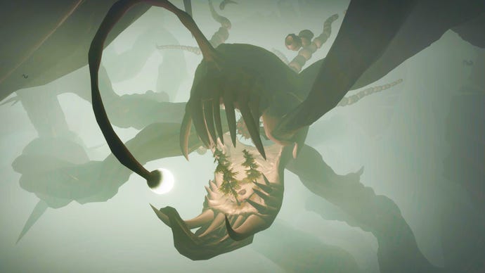 The angler fish from Dark Bramble in Outer Wilds