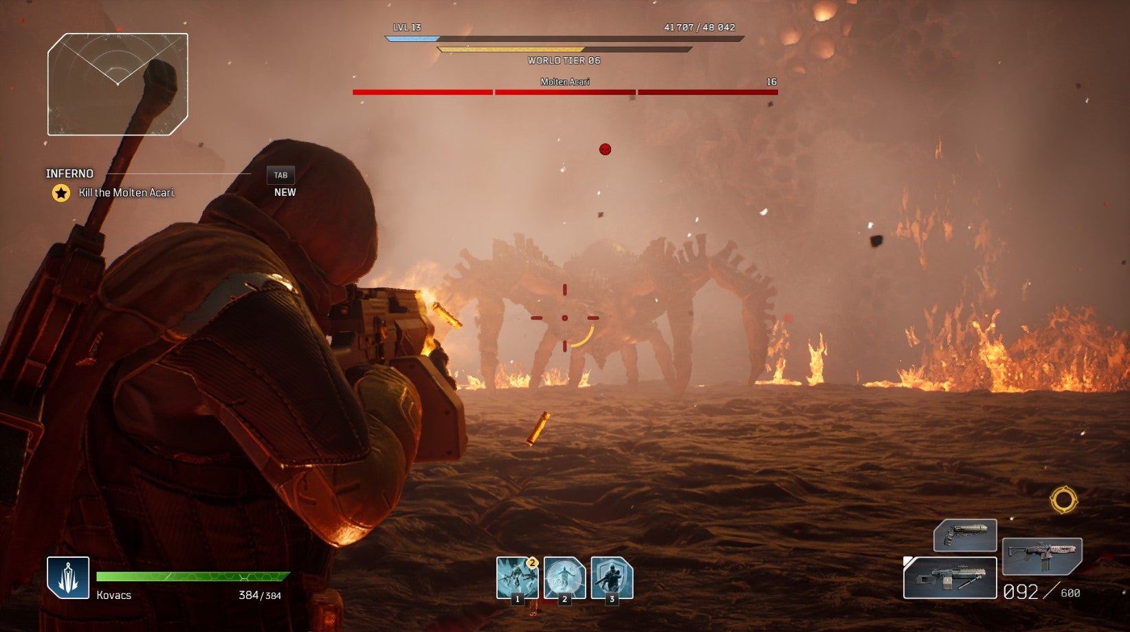 Outriders Molten Acari How to beat the Volcano boss VG247