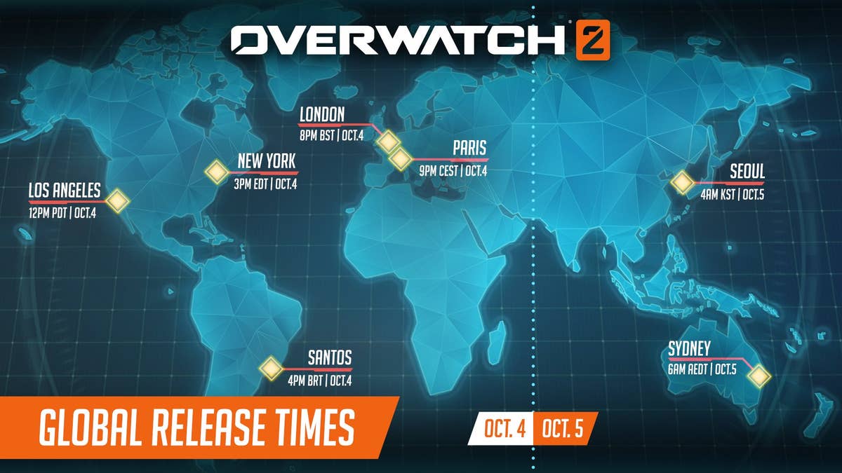 Sabe a que horas poderás jogar Overwatch 2 amanhã