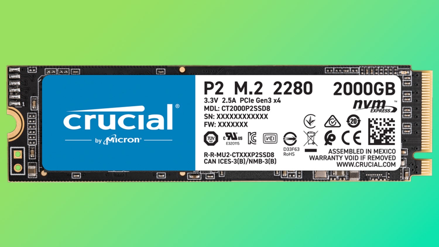 Pick up 2TB of fast NVMe or SATA SSD storage for just £120