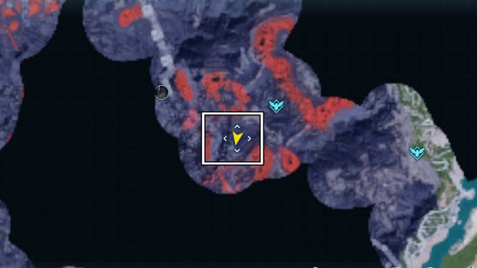 map location of obsidian mountain midpoint ore deposit palworld