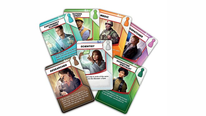 Pandemic board game card fan