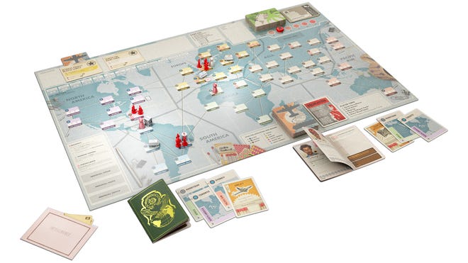 Pandemic Legacy: Season 0 board game components and gameplay
