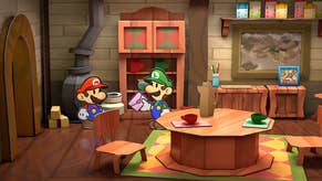 Mario and Luigi in their house in Paper Mario: The Thousand-Year Door