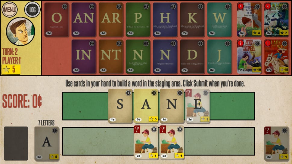Paperback digital board game screendshot