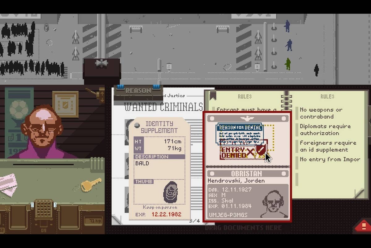 Papers, Please is emigrating to Vita