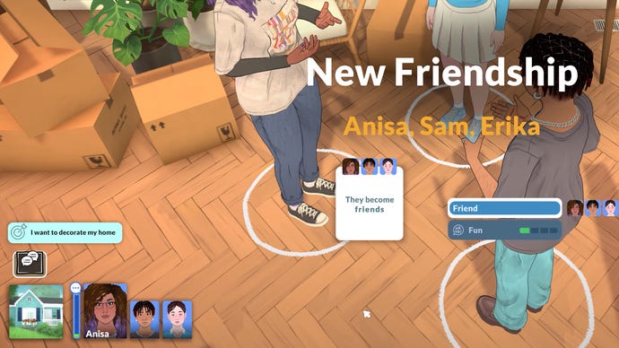 Paras become friends in Sim-like life sim Paralives