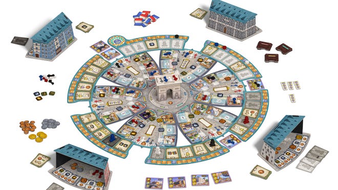 Paris board game layout 2