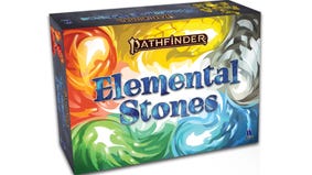 Box art for Pathfinder: Elemental Stones board game.