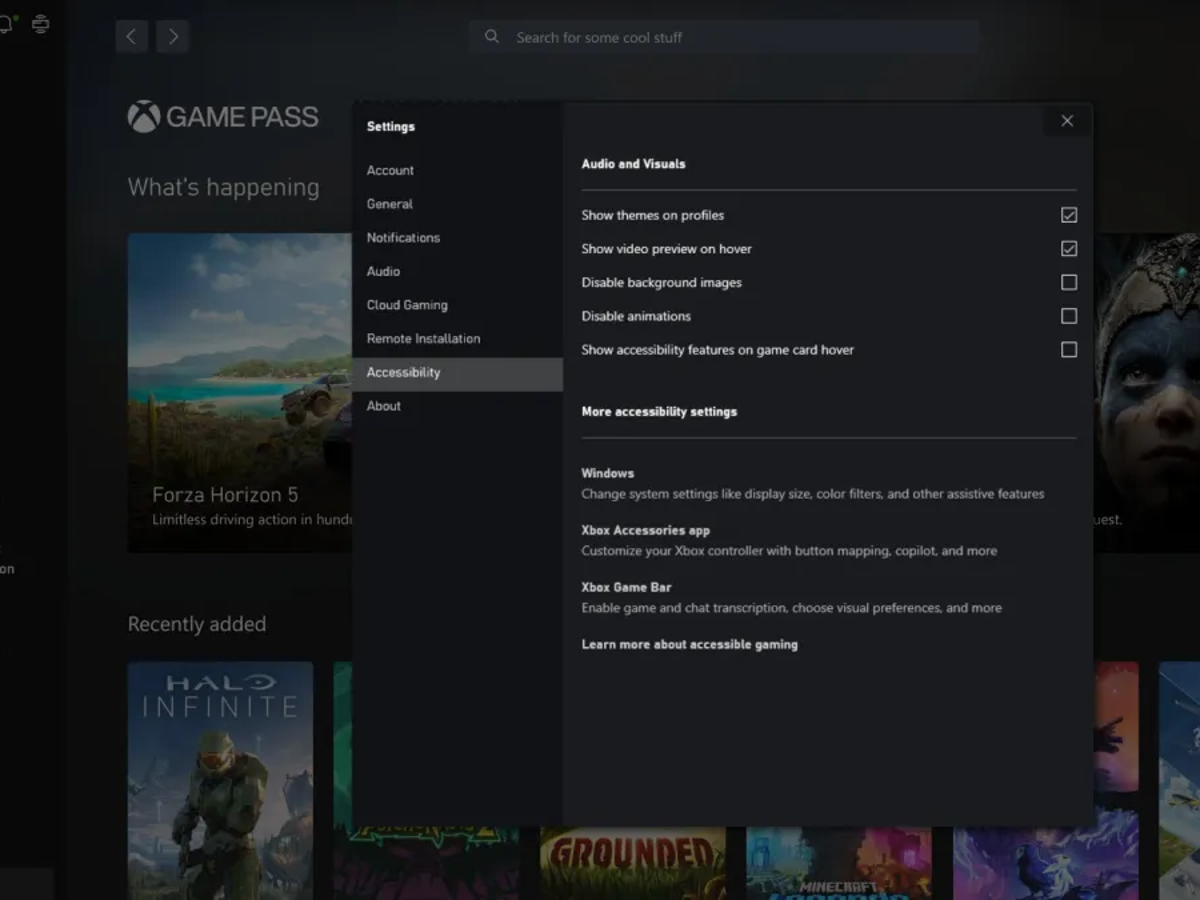 Xbox on online pc app