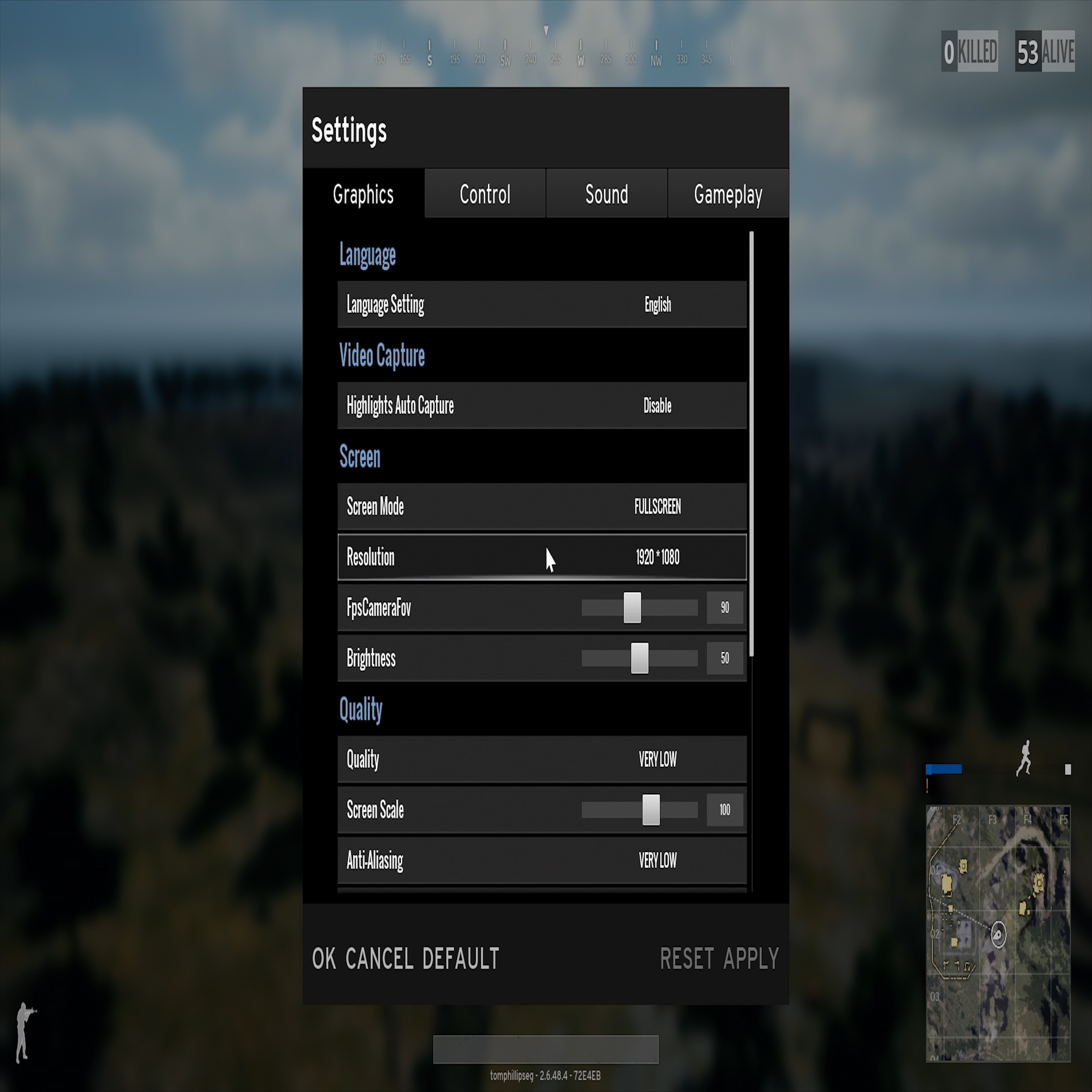 PUBG players on Xbox One uncover a graphics menu with settings on