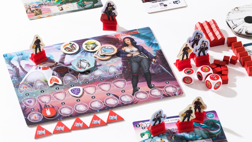 Perseverance: Castaway Chronicles board game layout