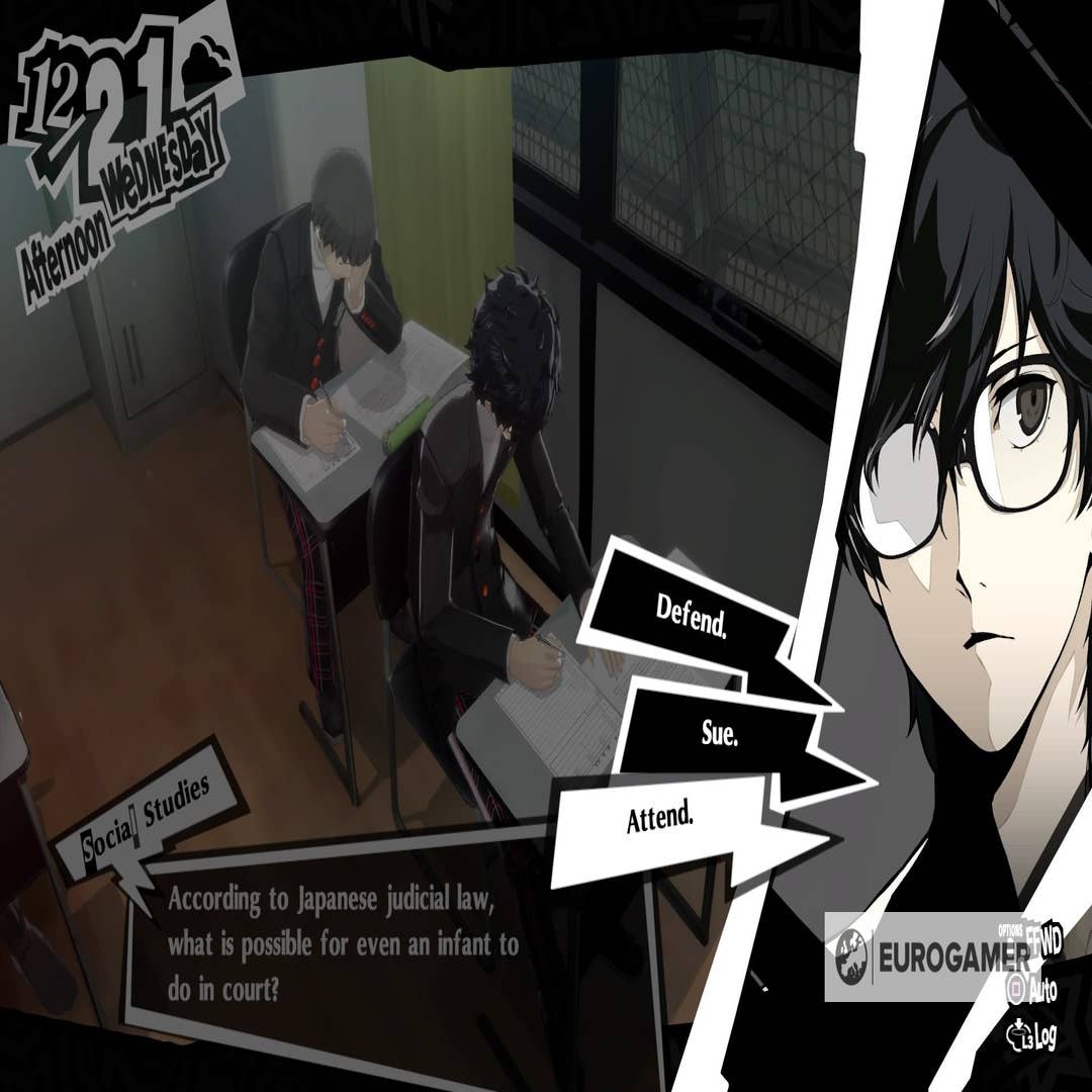 Persona 5 Royal Test Questions  All quiz and exam answers - GameRevolution