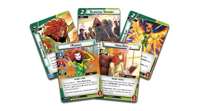 An image of cards for Phoenix Hero Pack for Marvel Champions: The Card Game