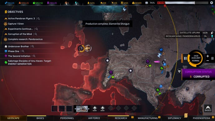 A map screen from Phoenix Point.
