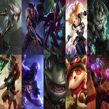 The “banned” skins in League of Legends competitive play 