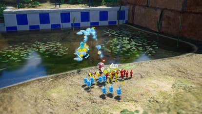 pikmin 4 red yellow and ice pikmin solve puzzle