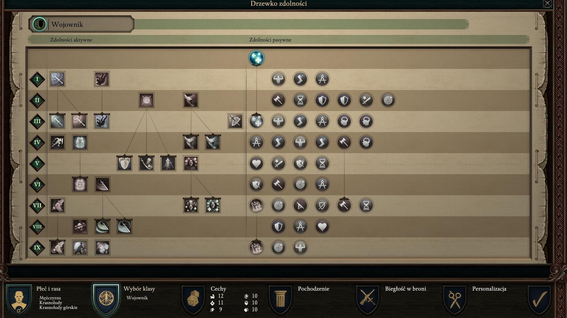 Pillars of Eternity 2 klasy postaci druid, wojownik, mnich, paladyn