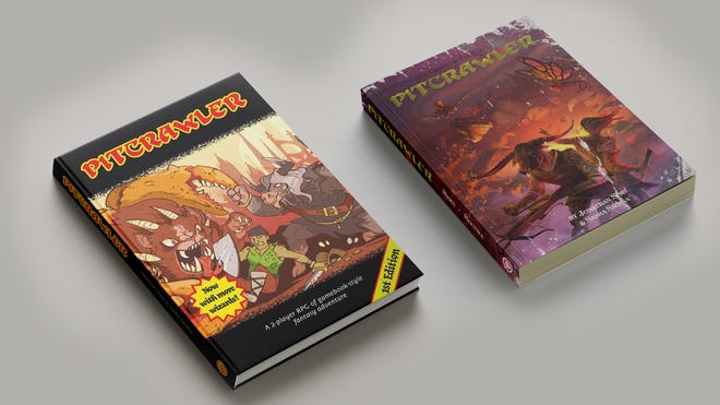 Pitcrawler RPG layout image