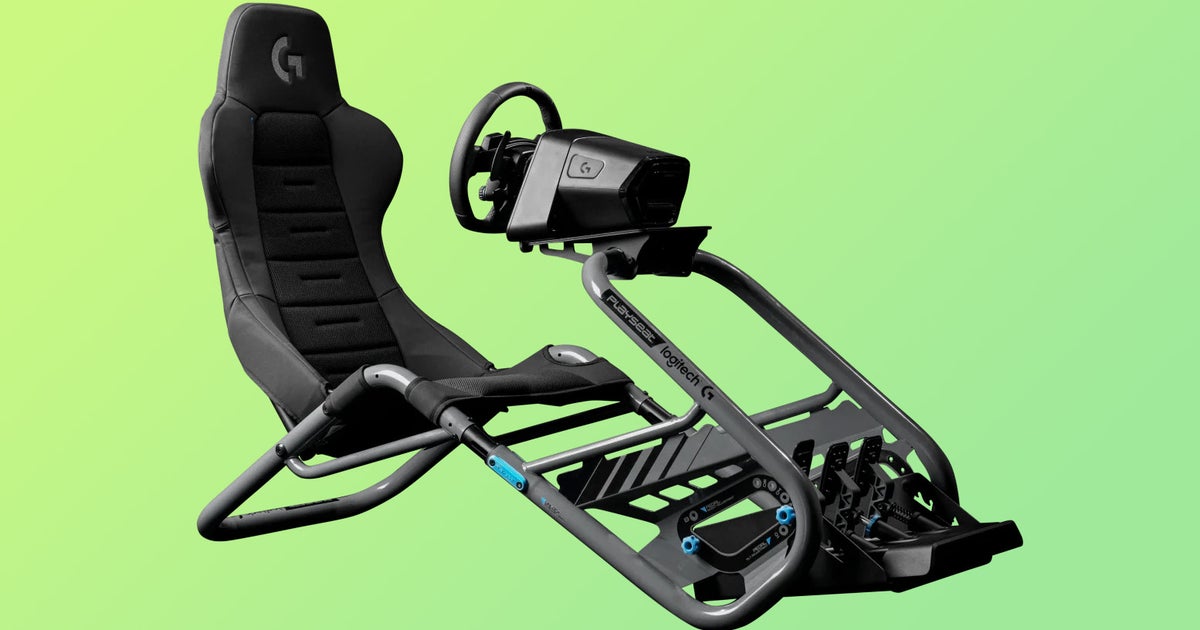 Logitech Pro Racing Wheel, Pro Racing Pedals and Playseat Trophy ...