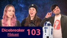 The thumbnail image for the 103rd episode of the Dicebreaker podcast