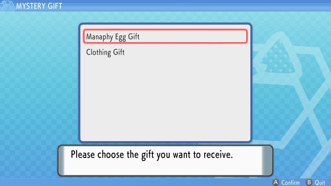 Pokemon Brilliant Diamond Mystery Gift Codes 2025