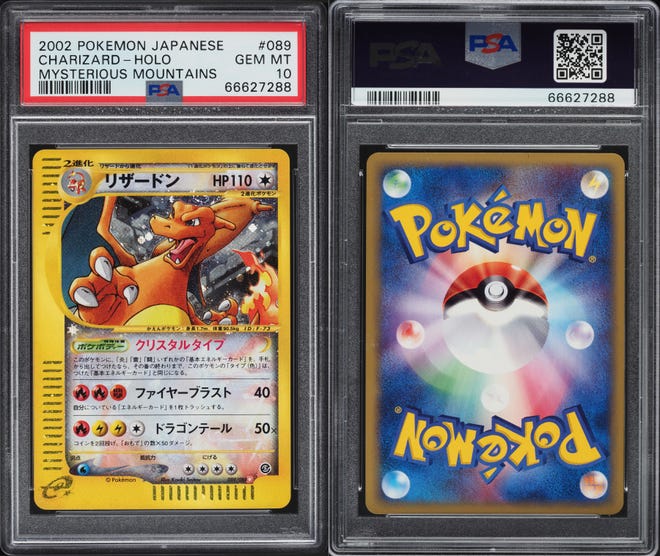 2002 First-Edition Mysterious Mountains Crystal Charizard