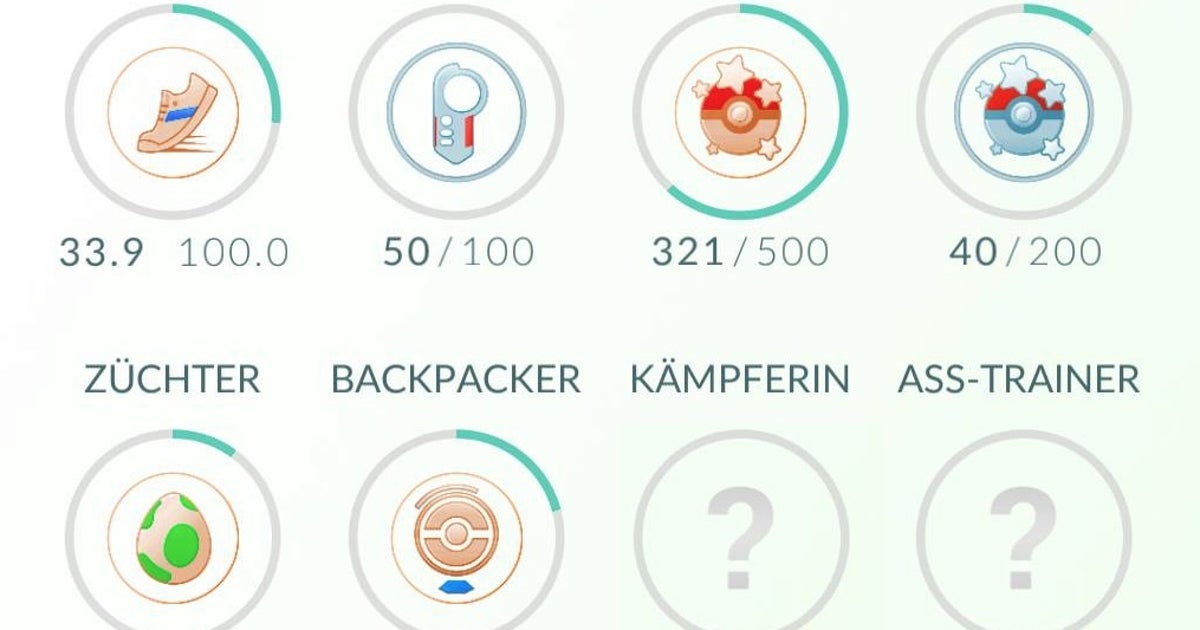 Pokémon Go - Alle Medaillen, Bronze, Silber, Gold Voraussetzungen und ...
