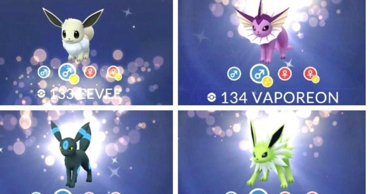 Pokémon Go - Shiny Eevee e evoluções