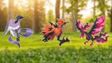 Galarian Articuno, Galarian Zapdos and Galarian Moltres in Pokémon Go