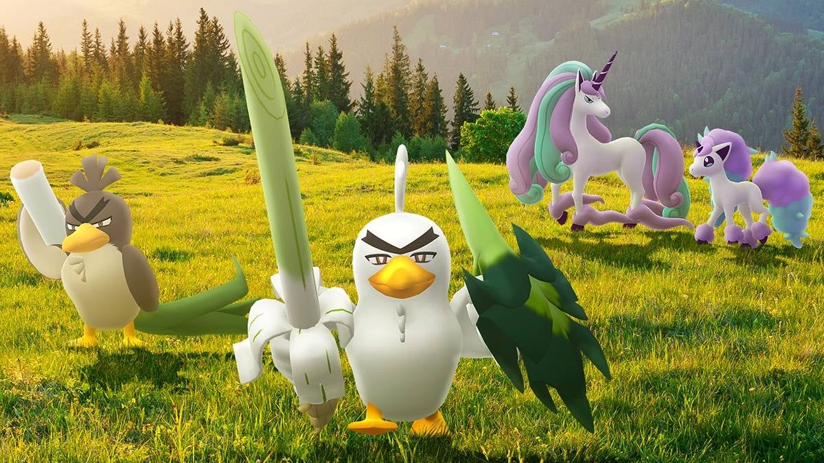 Pokémon Go Galarian Pokémon Formulare Liste