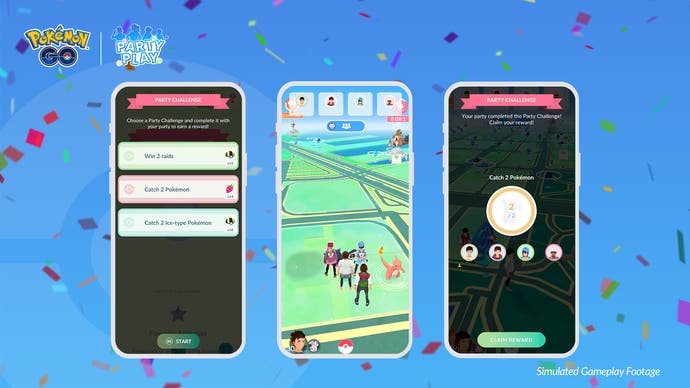 ویژگی جدید Party Play Pokémon Go به شما امکان می‌دهد تا اگر از نظر فیزیکی به هم بچسبید، گروه‌بندی کنید