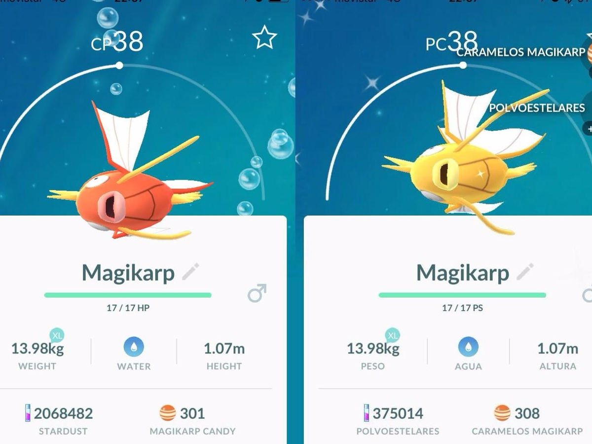 Pokémon Go Shinies - how to catch Shiny Magikarp, Red Gyarados