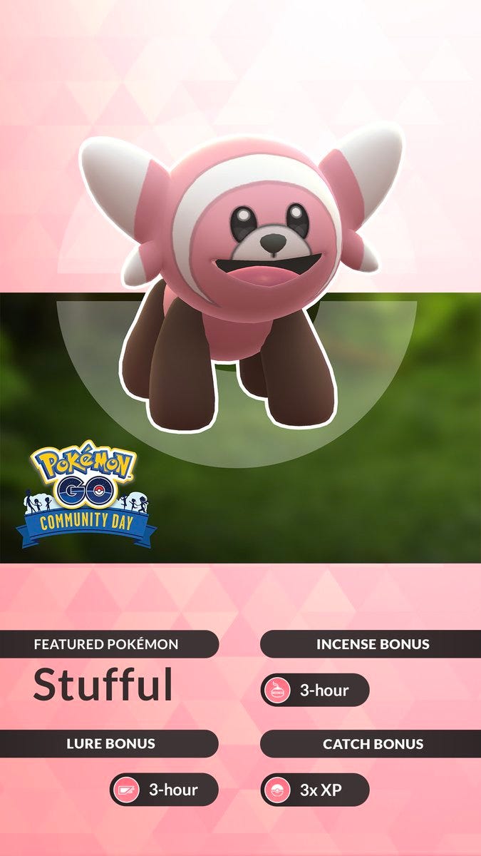 Shiny Stufful, evolution chart, 100 perfect IV stats and Bewear best