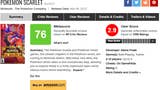 Imagem para Fãs bombardeiam Pokémon Scarlet e Violet com críticas negativas no Metacritic