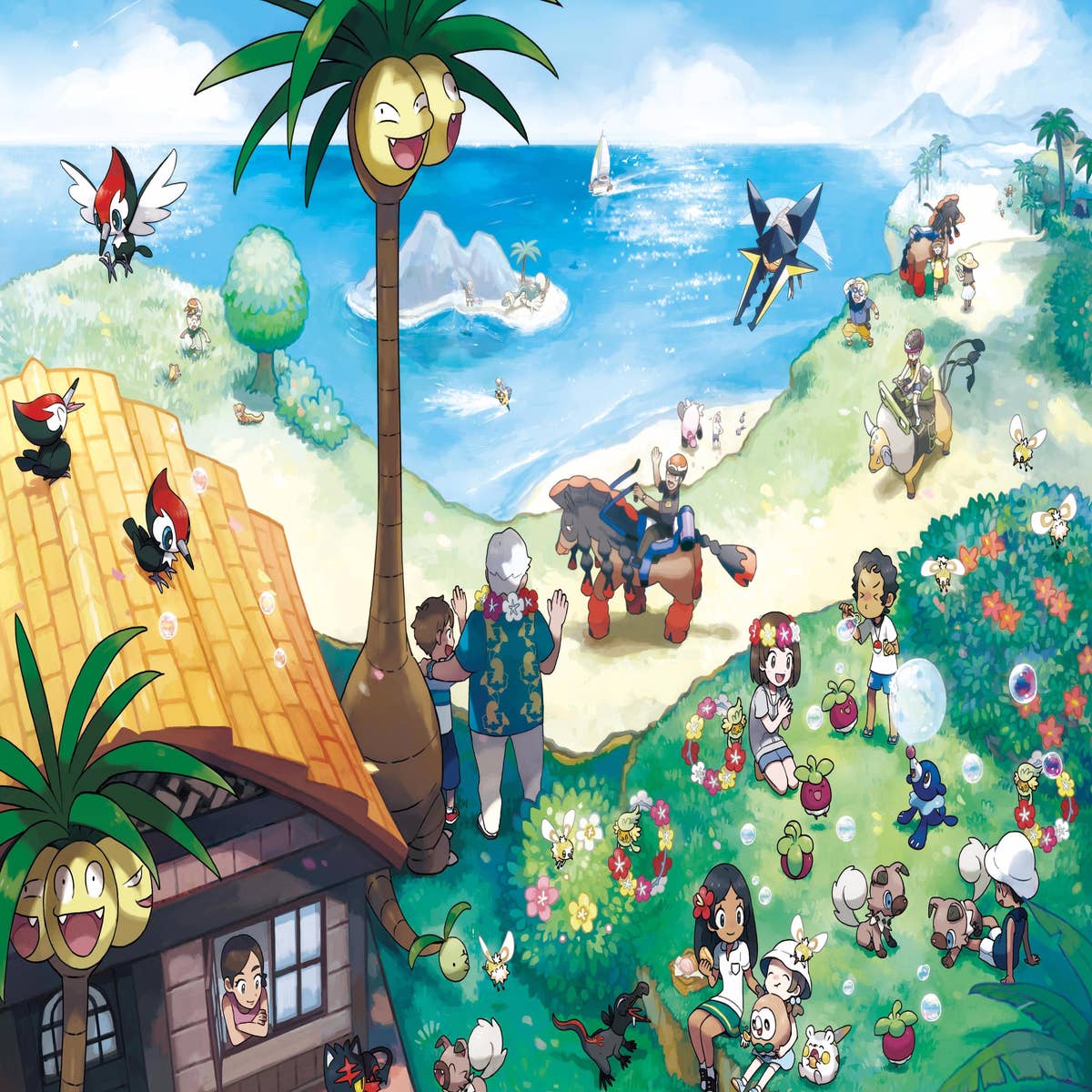 Pokémon Alola Region Adventure Guide with Poster