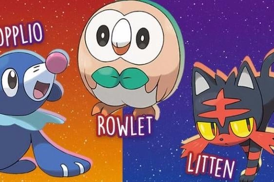 Pokémon Sun and Moon Rowlet, Litten, Popplio starters - what