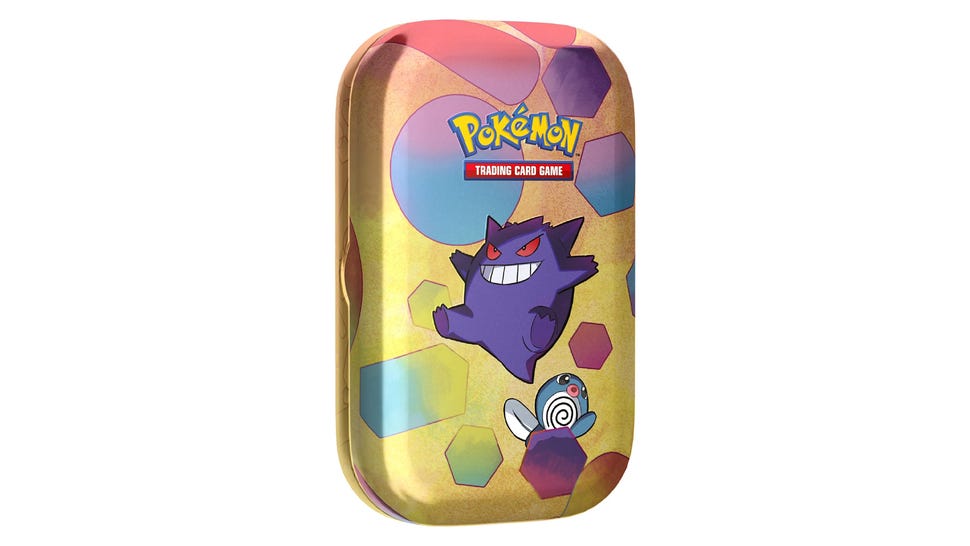 The Pokémon TCG 151 Gengar deck tin