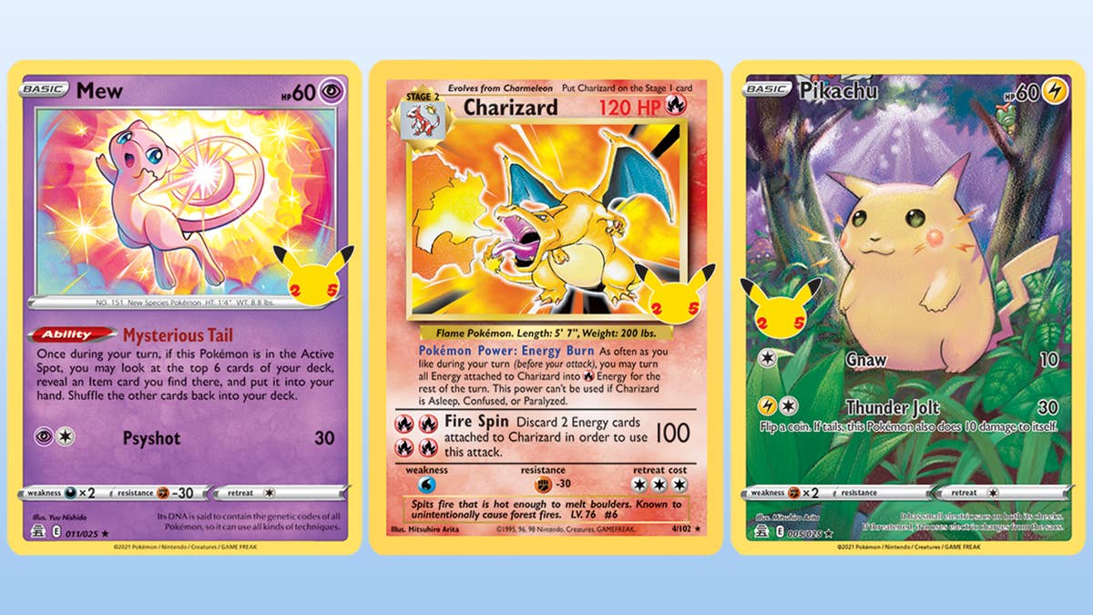 Pokémon TCG Celebrations is out today, featuring remakes of 25 classic  cards - including Base Set Charizard