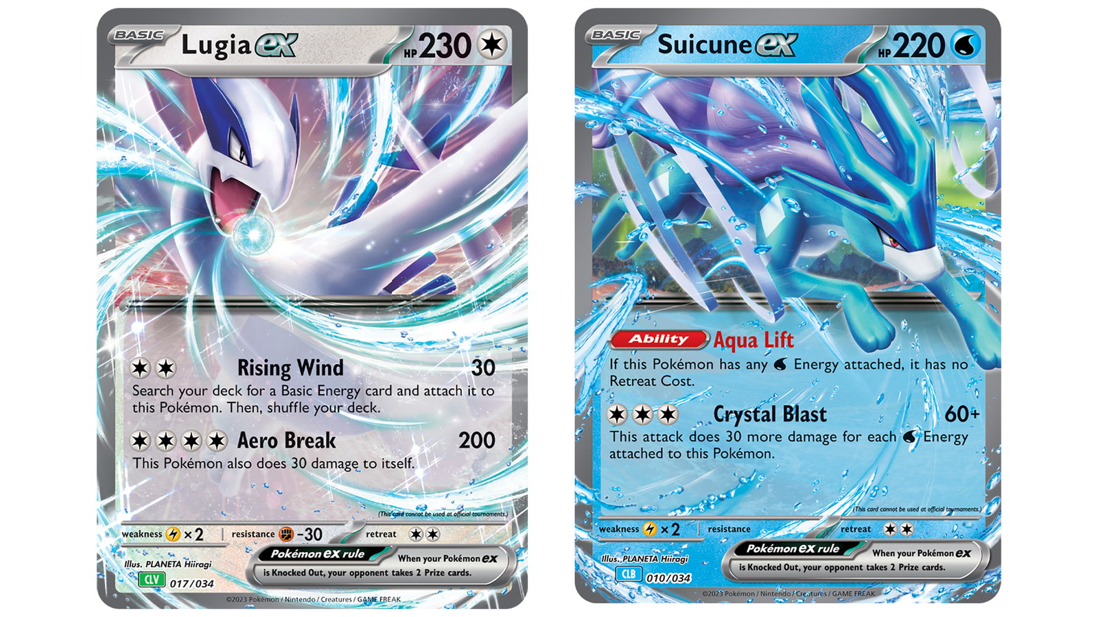 New Suicune, Ho-Oh, and Lugia ex cards from the Classic Decks : r/PokemonTCG