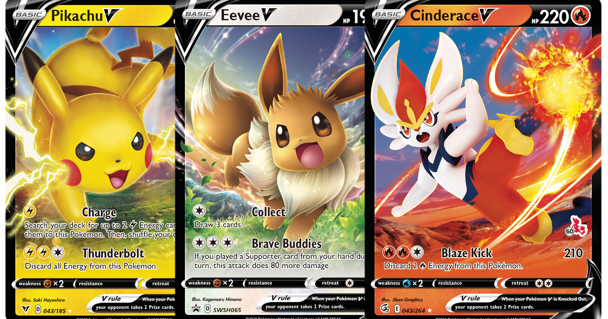 Pokémon TCG's Battle Academy box gets a 2022 update with Pikachu, Eevee and  Cinderace decks and Pokémon V cards