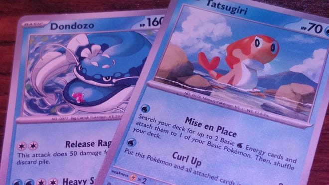 Pokémon TCG: Scarlet & Violet expansion Tatsugiri and Dondozo cards