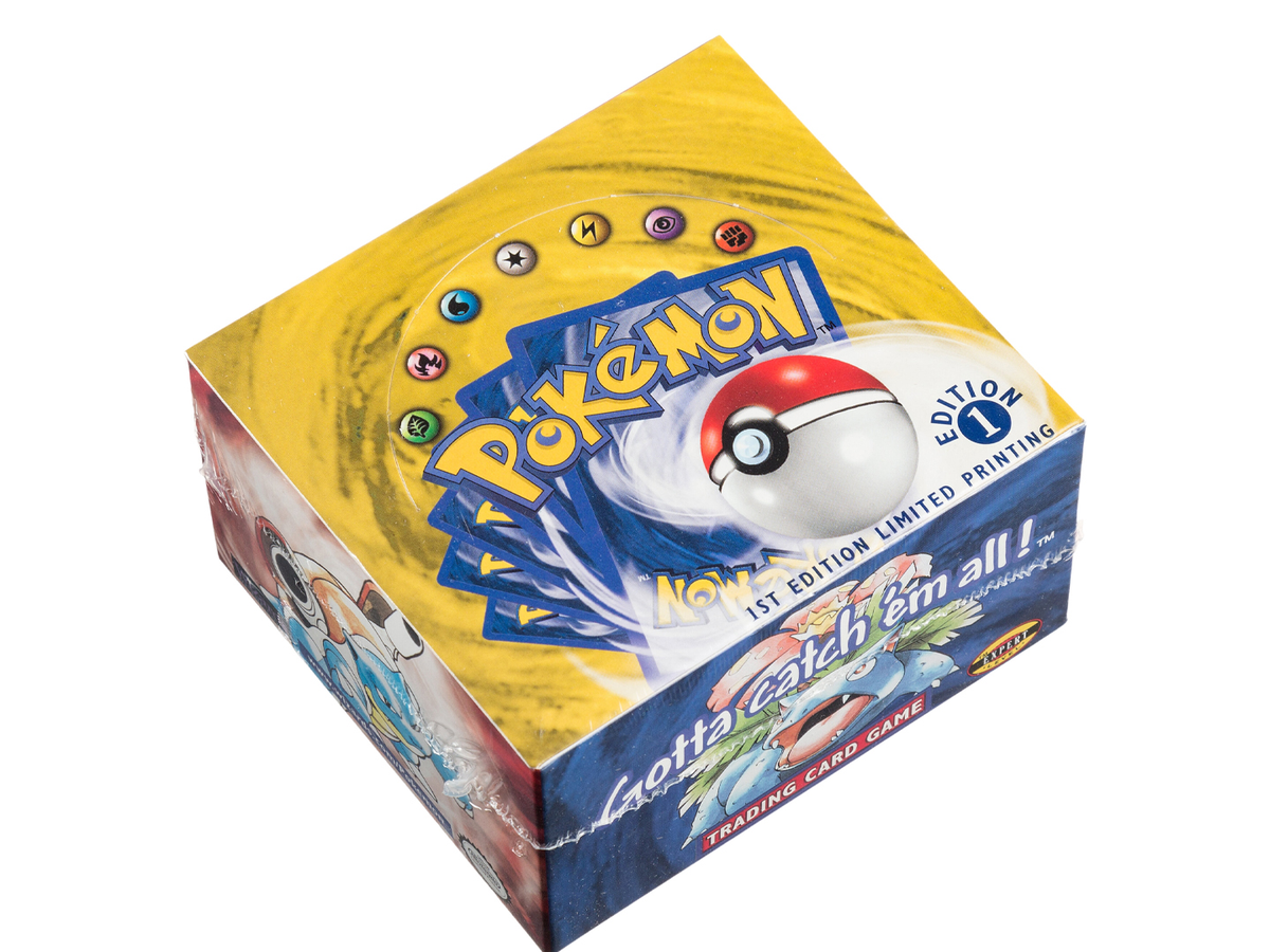 zeewier Stiptheid Schots Sealed box of first-edition Pokémon card game boosters goes on auction for  £200,000 | Dicebreaker